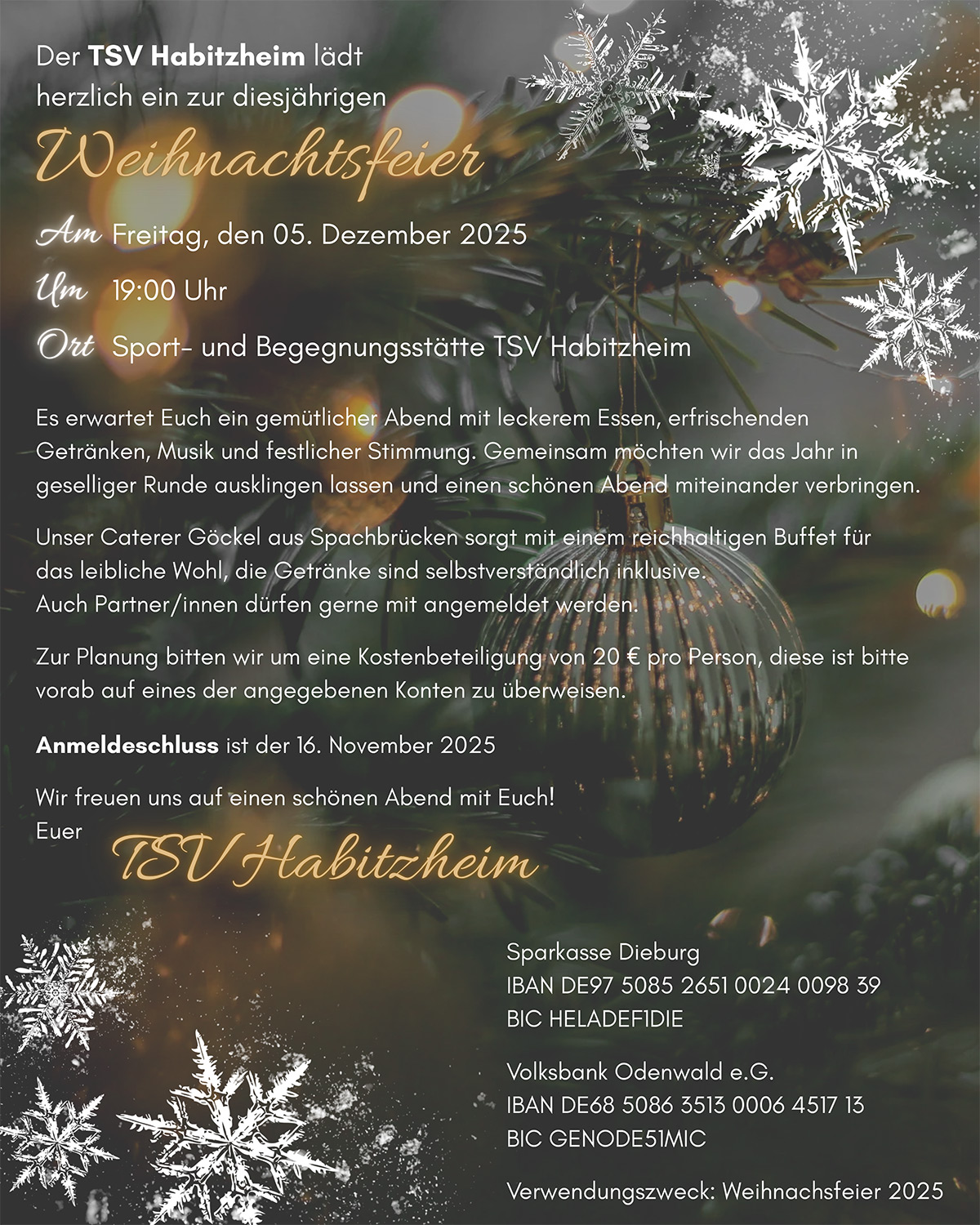 Weihnachtsfeier 2025